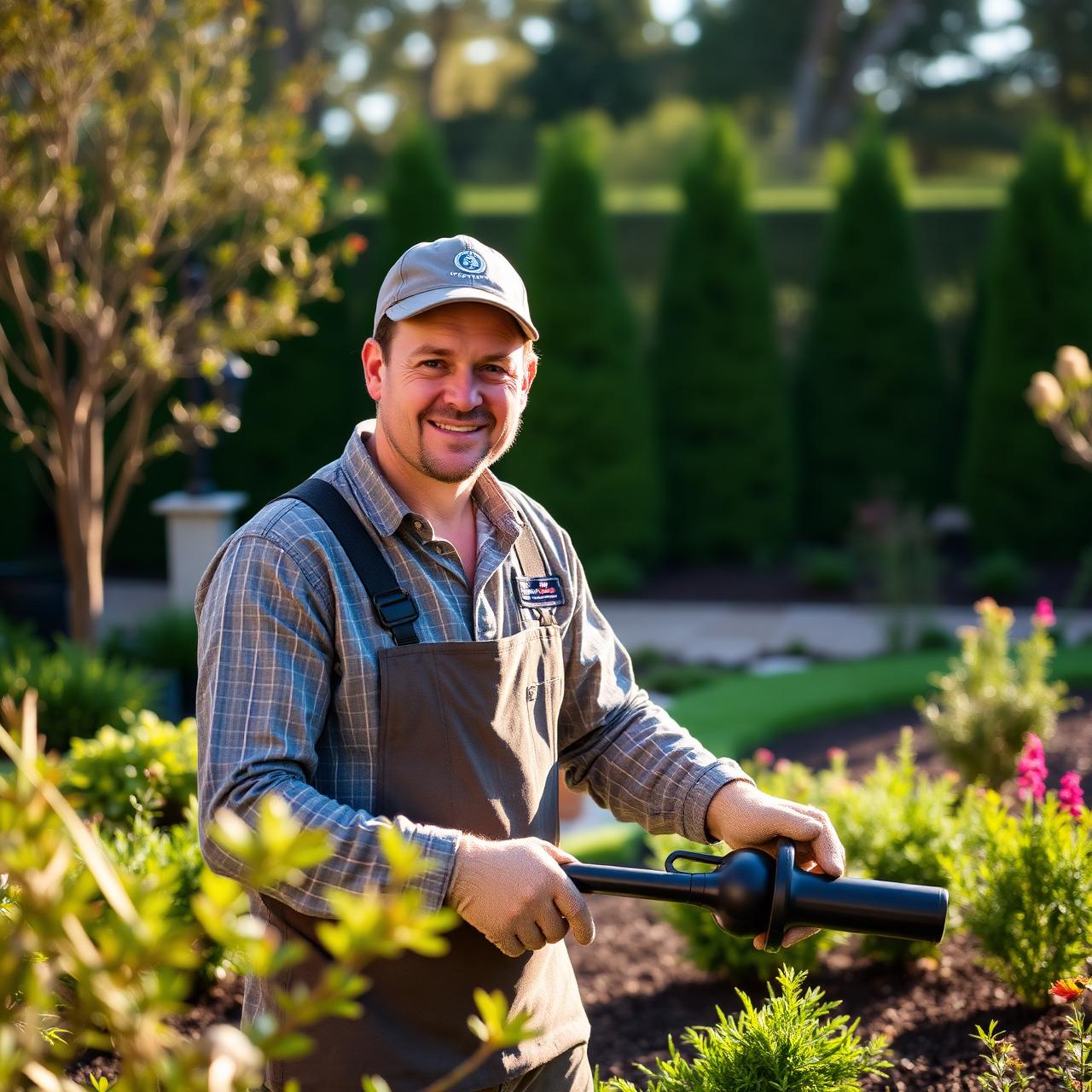 Oakar Landscaping craftsman at work