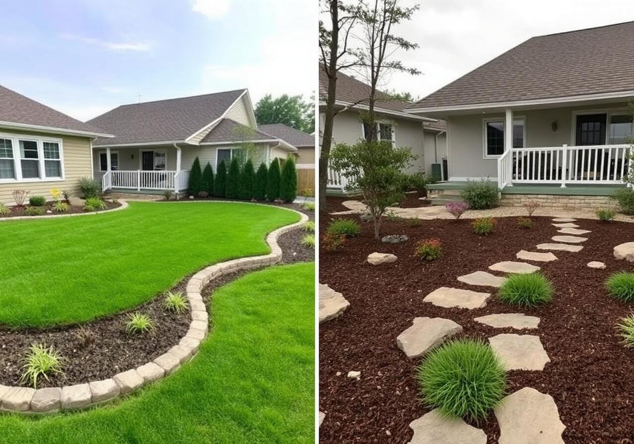 After landscaping